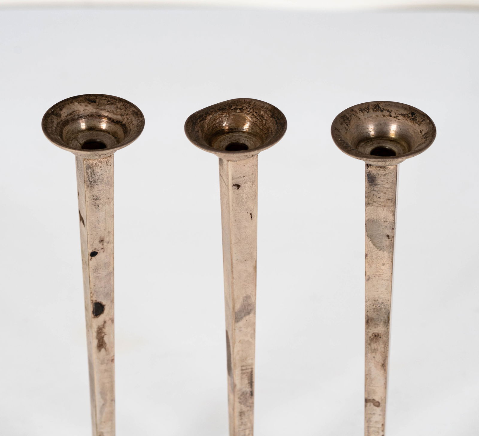 Three Cartier Sterling Candlesticks - 5