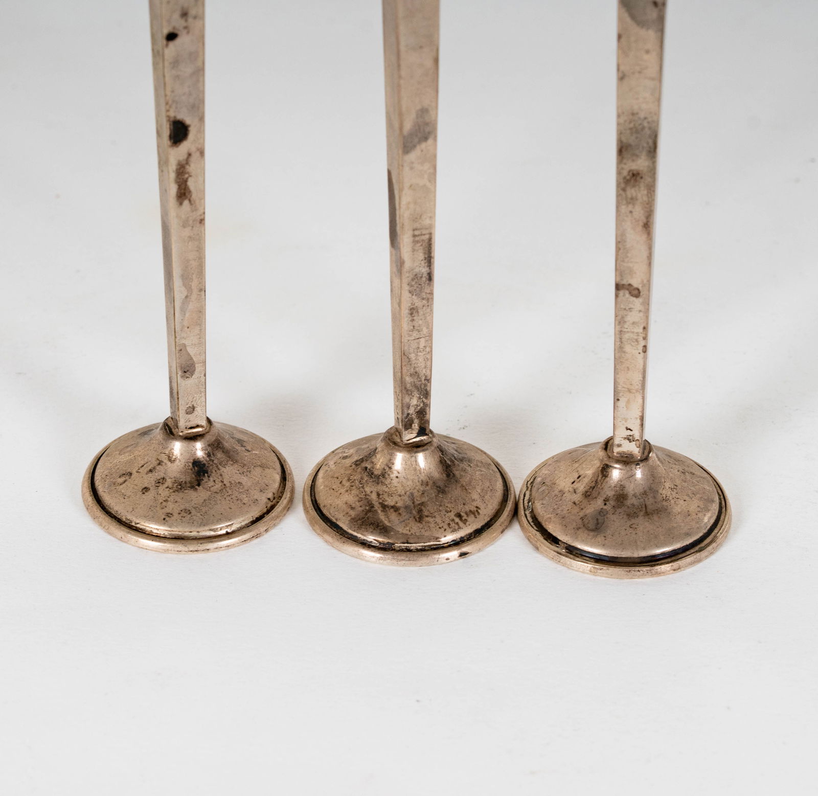 Three Cartier Sterling Candlesticks - 6