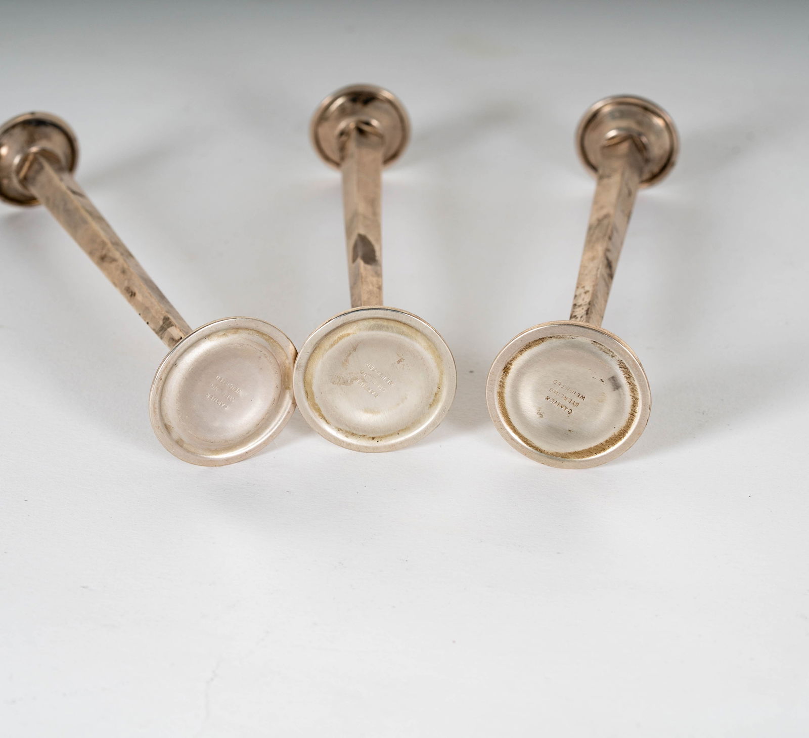 Three Cartier Sterling Candlesticks - 7