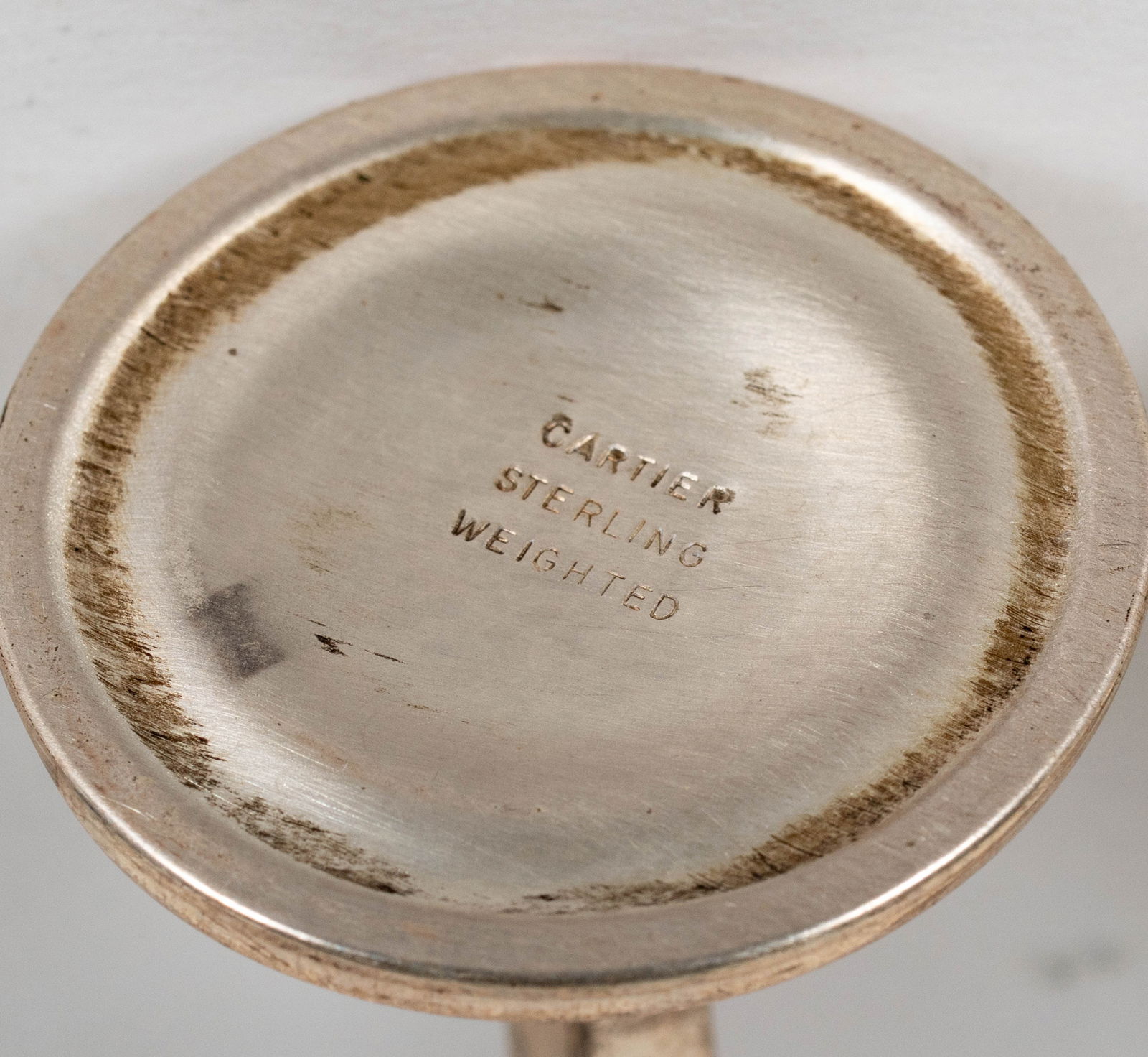 Three Cartier Sterling Candlesticks - 8