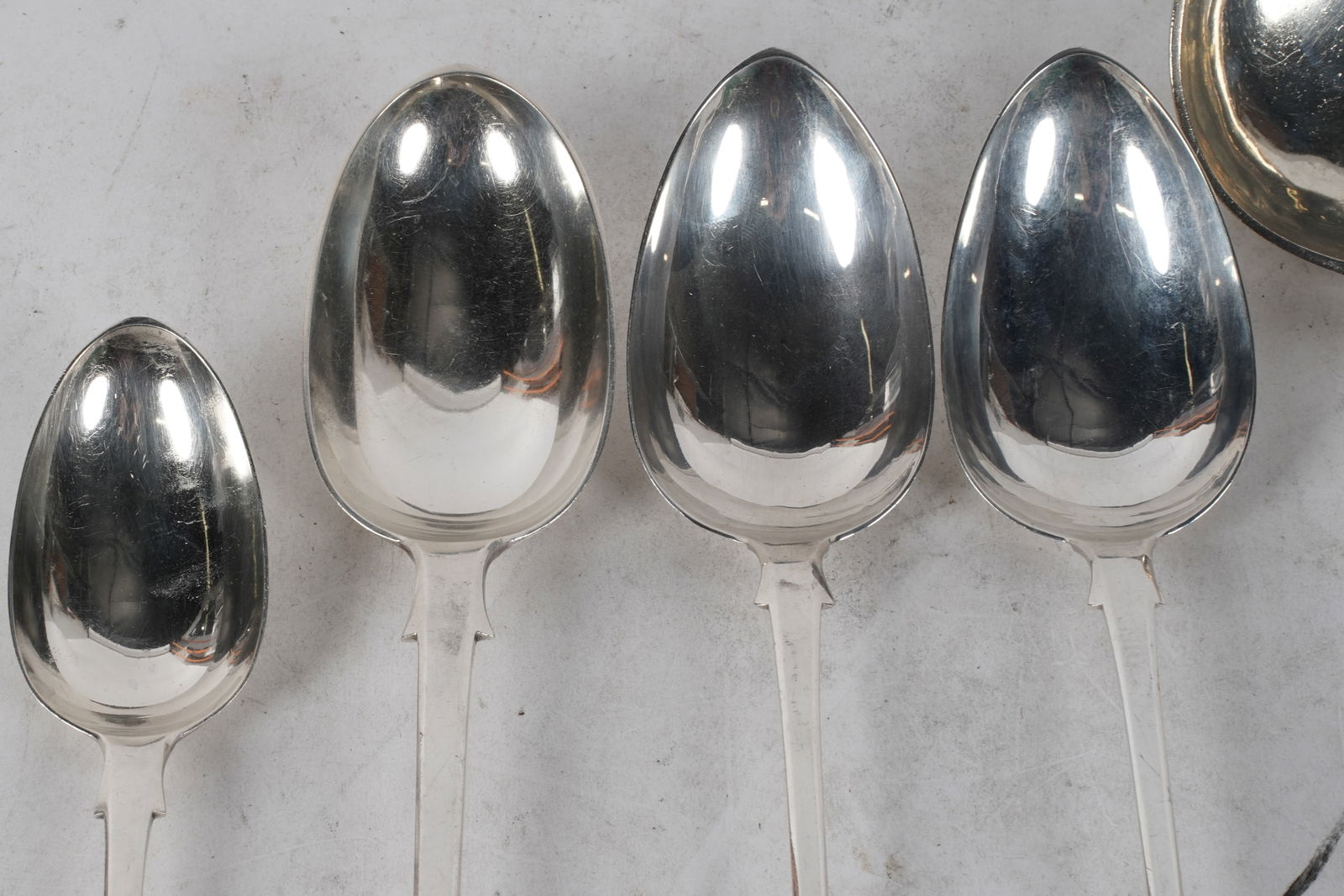 Five Silver Serving Utensils - 3
