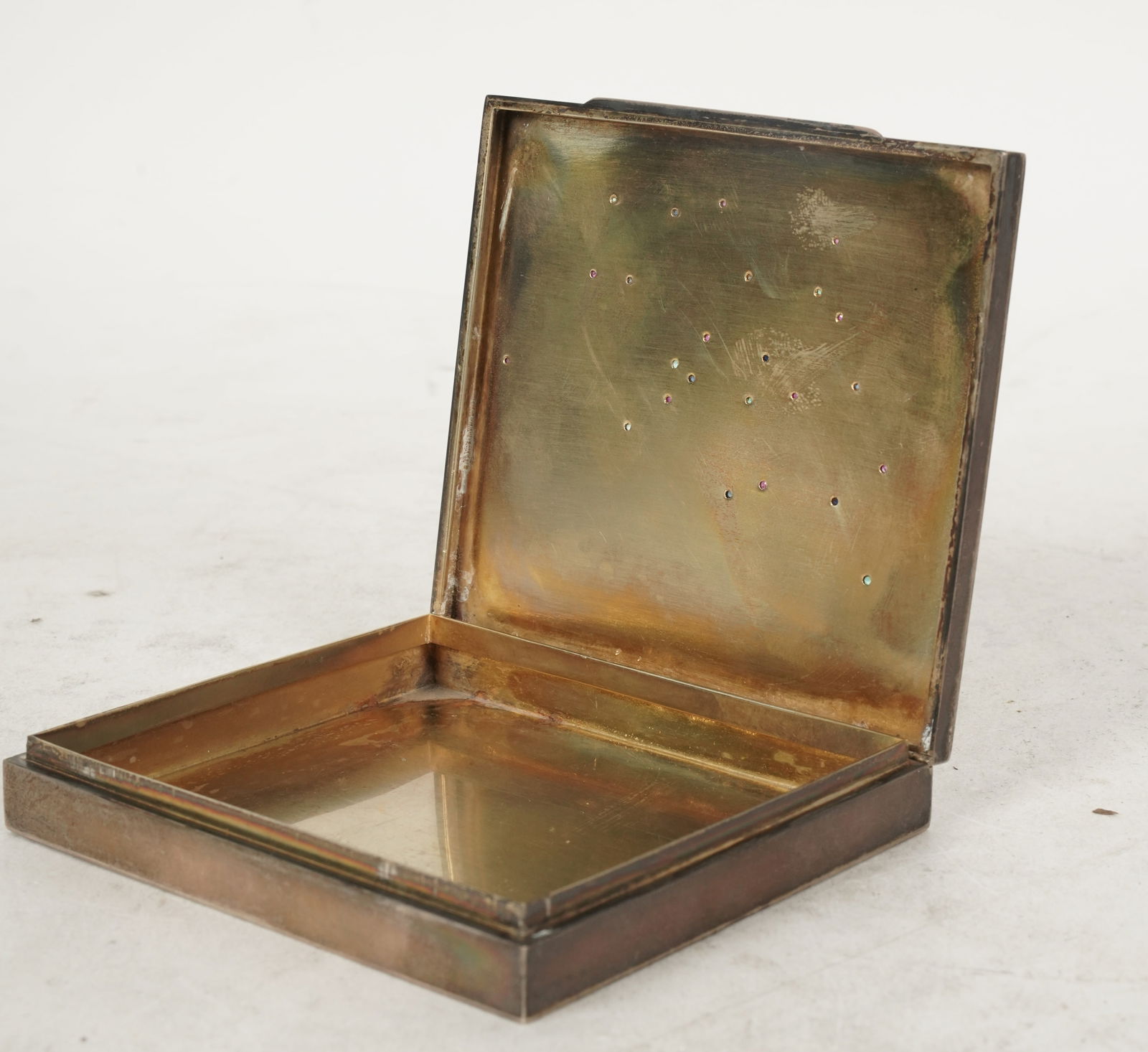 Small Silver Decorated Box - 3