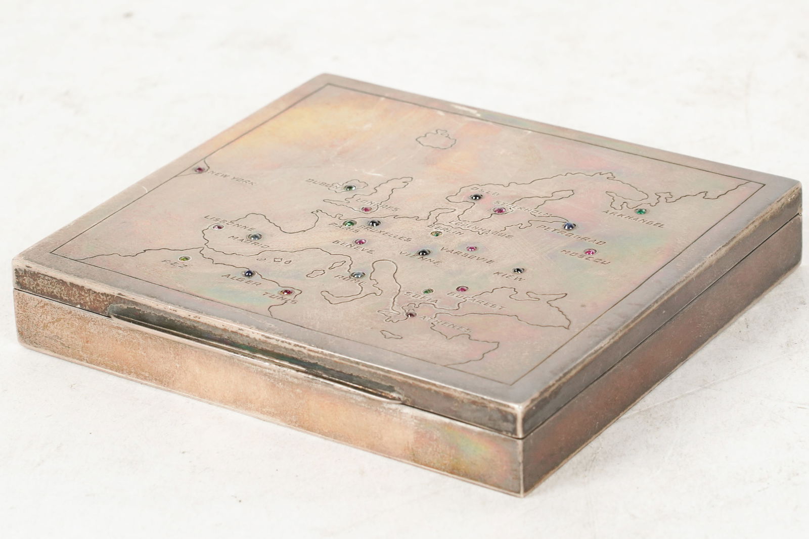 Small Silver Decorated Box - 4