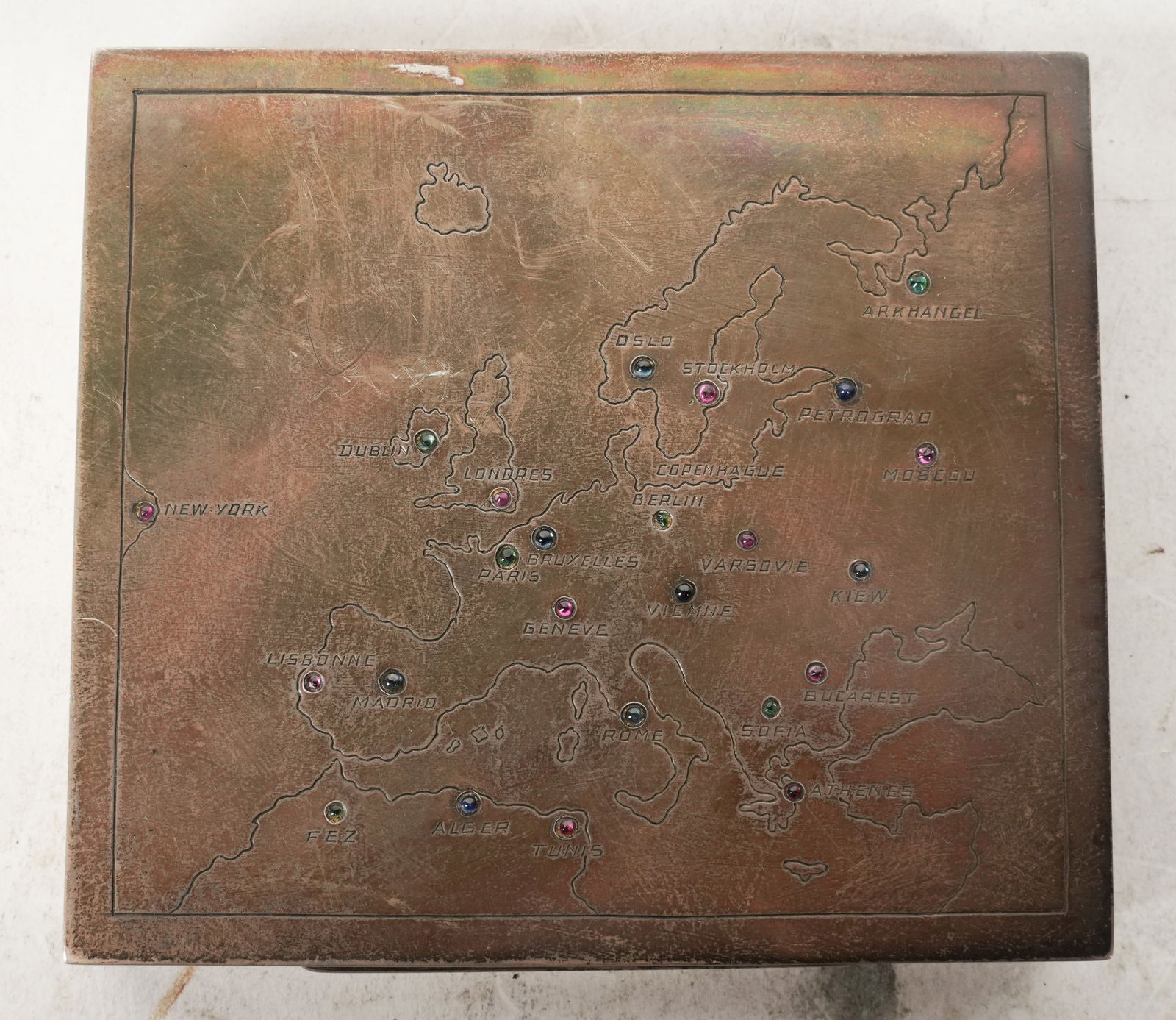 Small Silver Decorated Box - 5