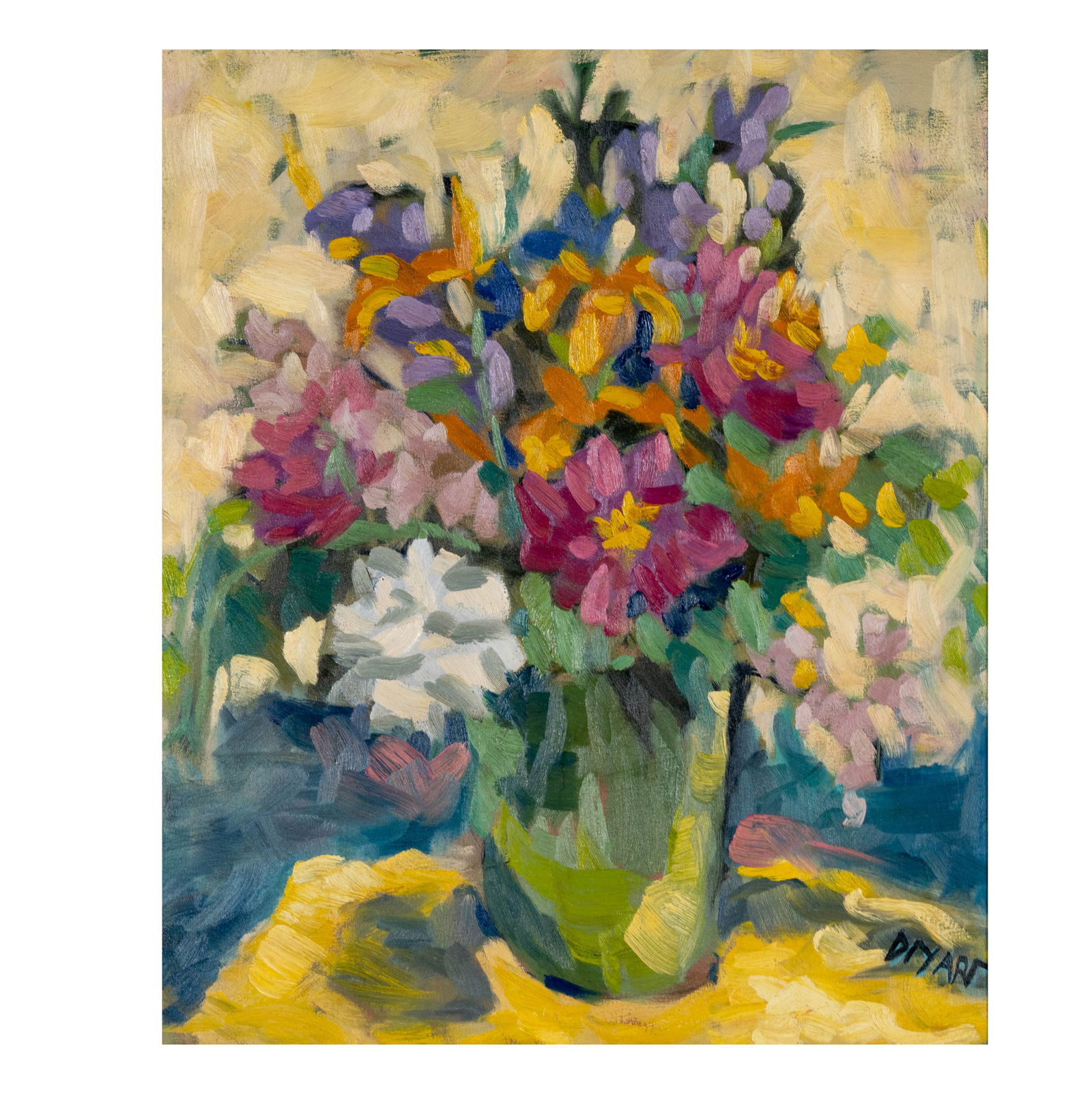 21st Century, Still Life: oil on canvas, signed lower right, sight: 23 1/4 x 19 1/4 in., frame: 34 x 30 in.