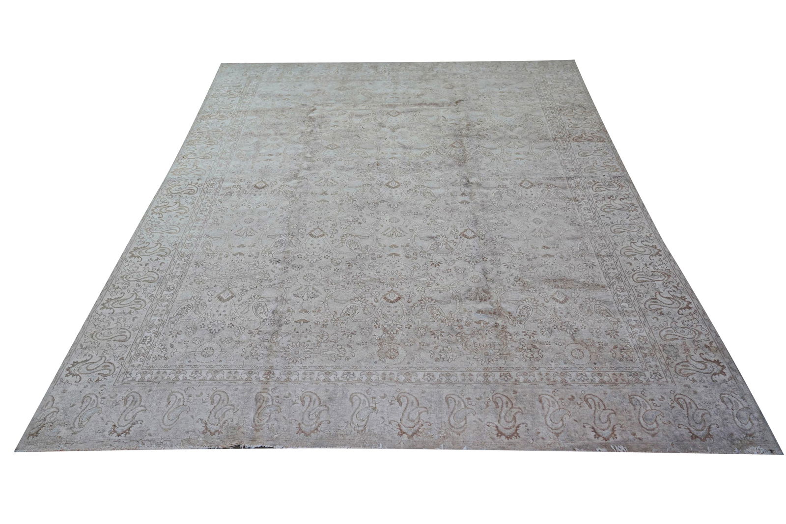 Persian Area Rug 11' 9" x 8' 10": wool