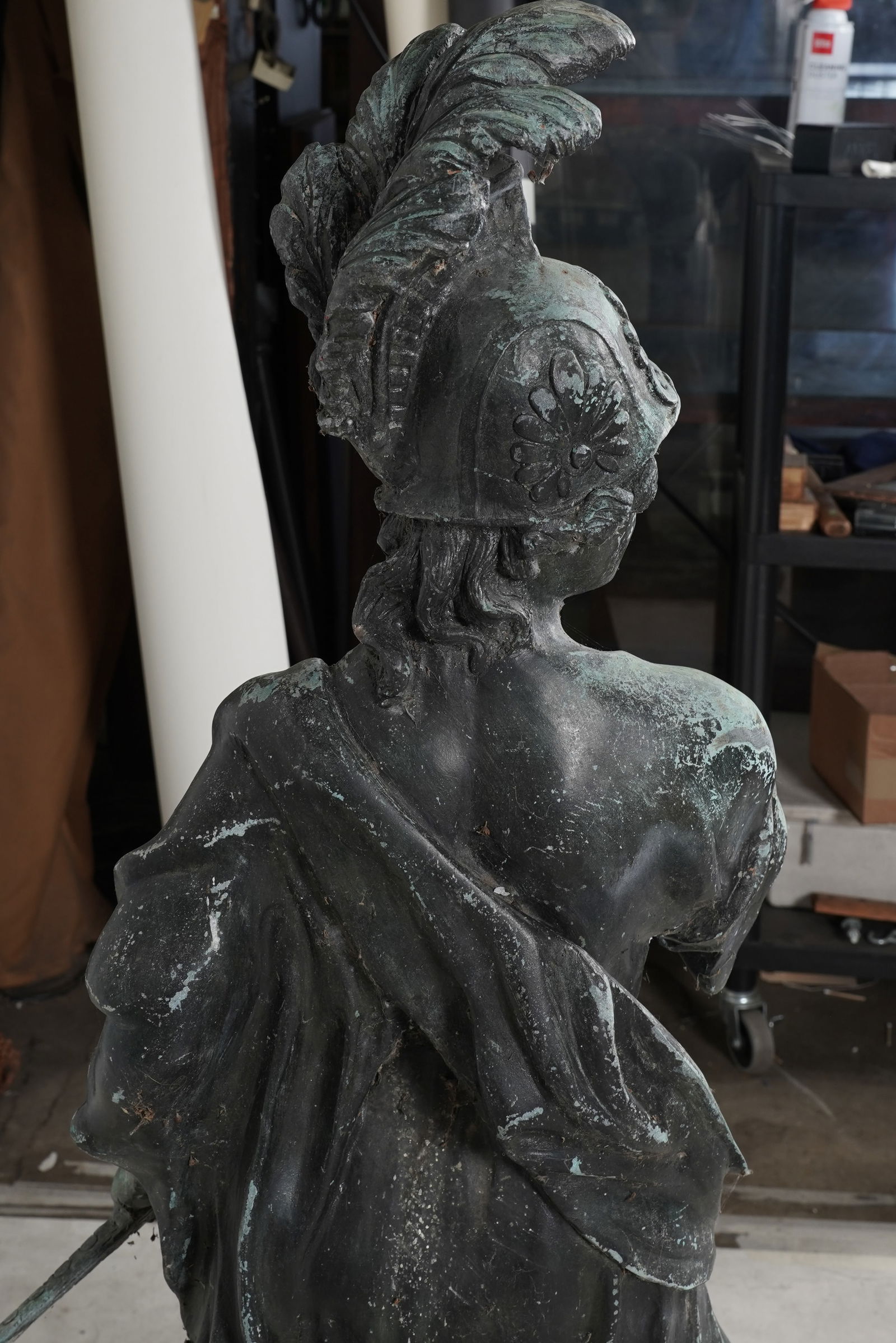 Patinated Bronze Warrior - 10