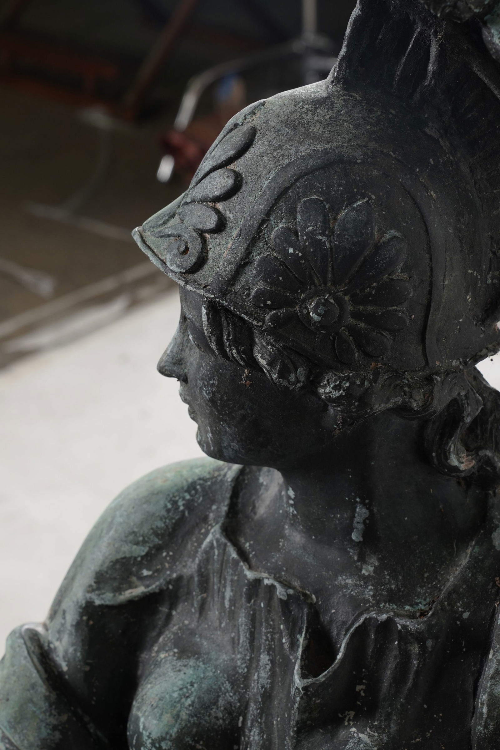 Patinated Bronze Warrior - 12