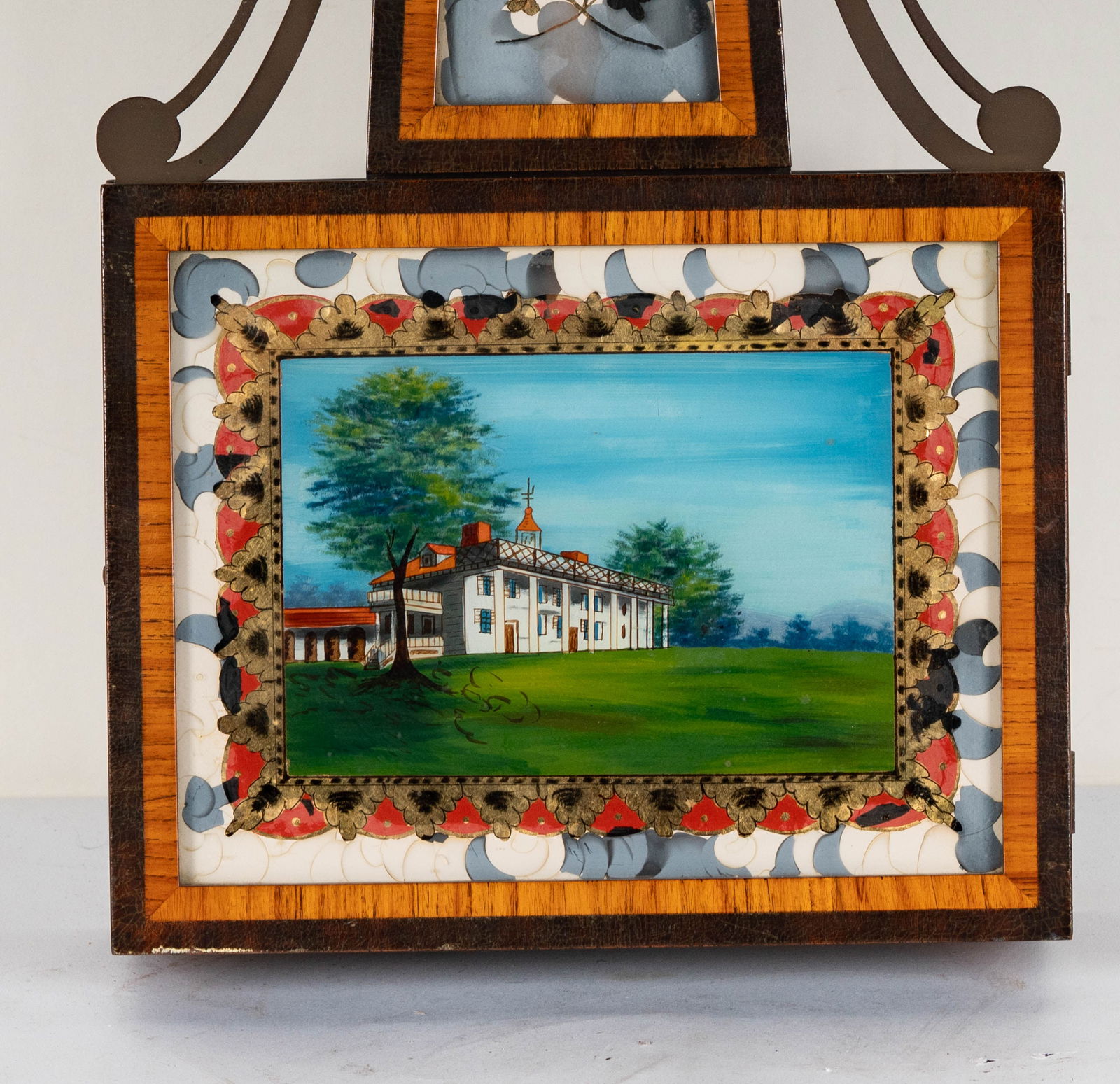Waltham Reverse Painted Banjo Clock - 4