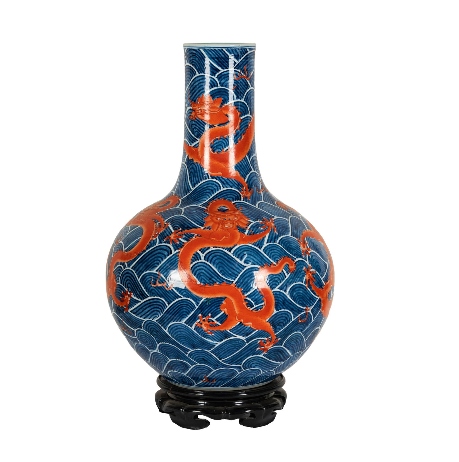 Large Chinese Porcelain Dragon Vase (1 of 11)