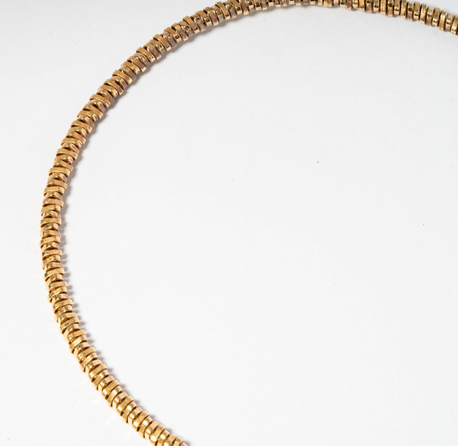 14 Karat Yellow Gold, Onyx, and Multi-Color Jade Pendant Necklace - 7