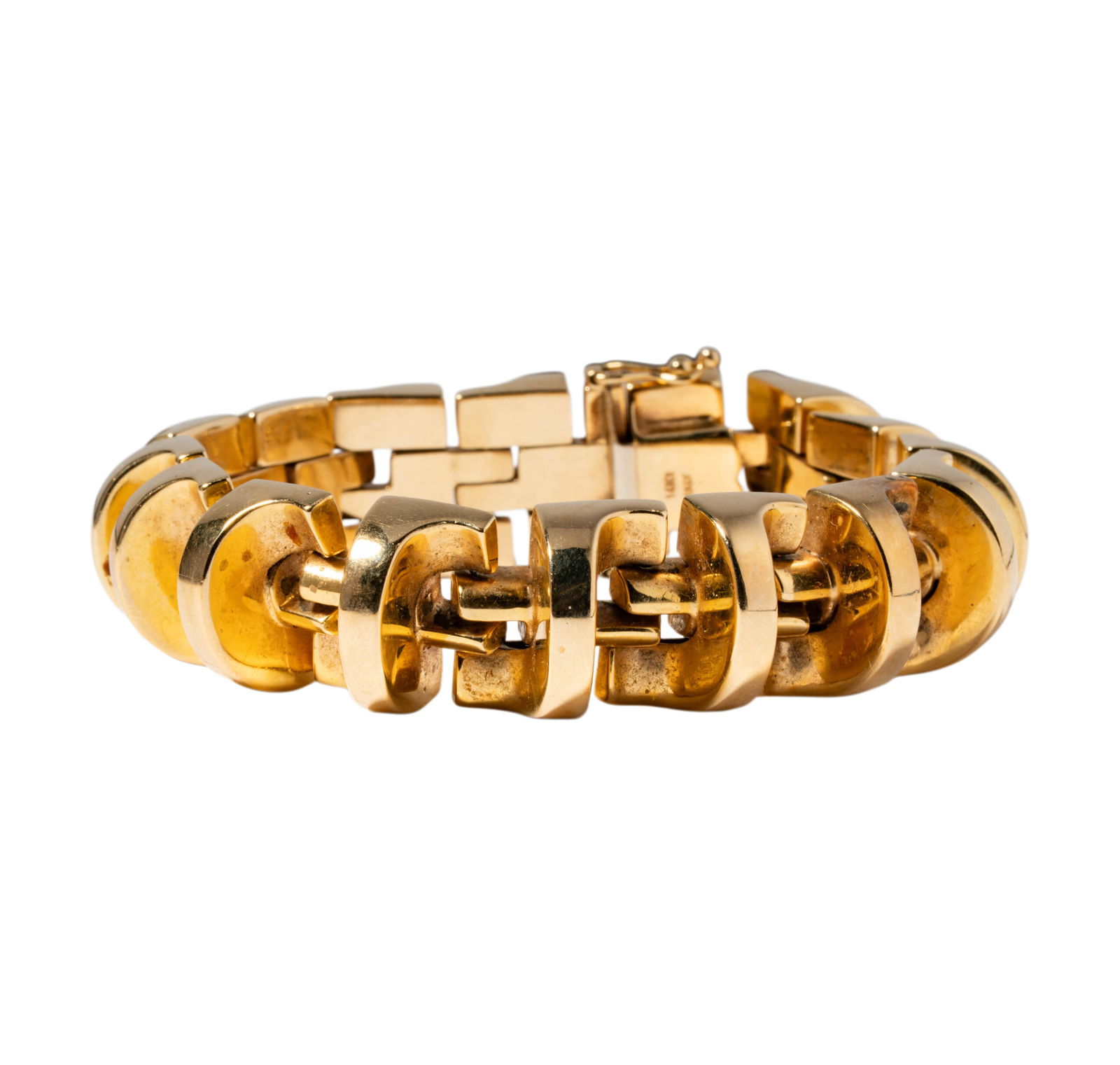 14 Karat Yellow Gold Fancy-Link Bracelet (1 of 9)