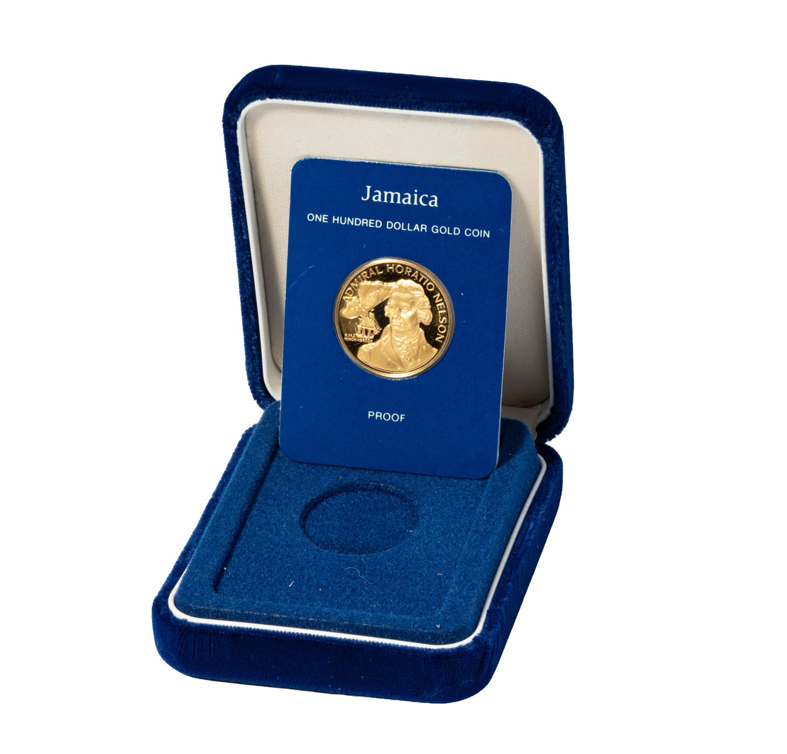 1976 Jamaica $100 Gold Coin: with box and papers