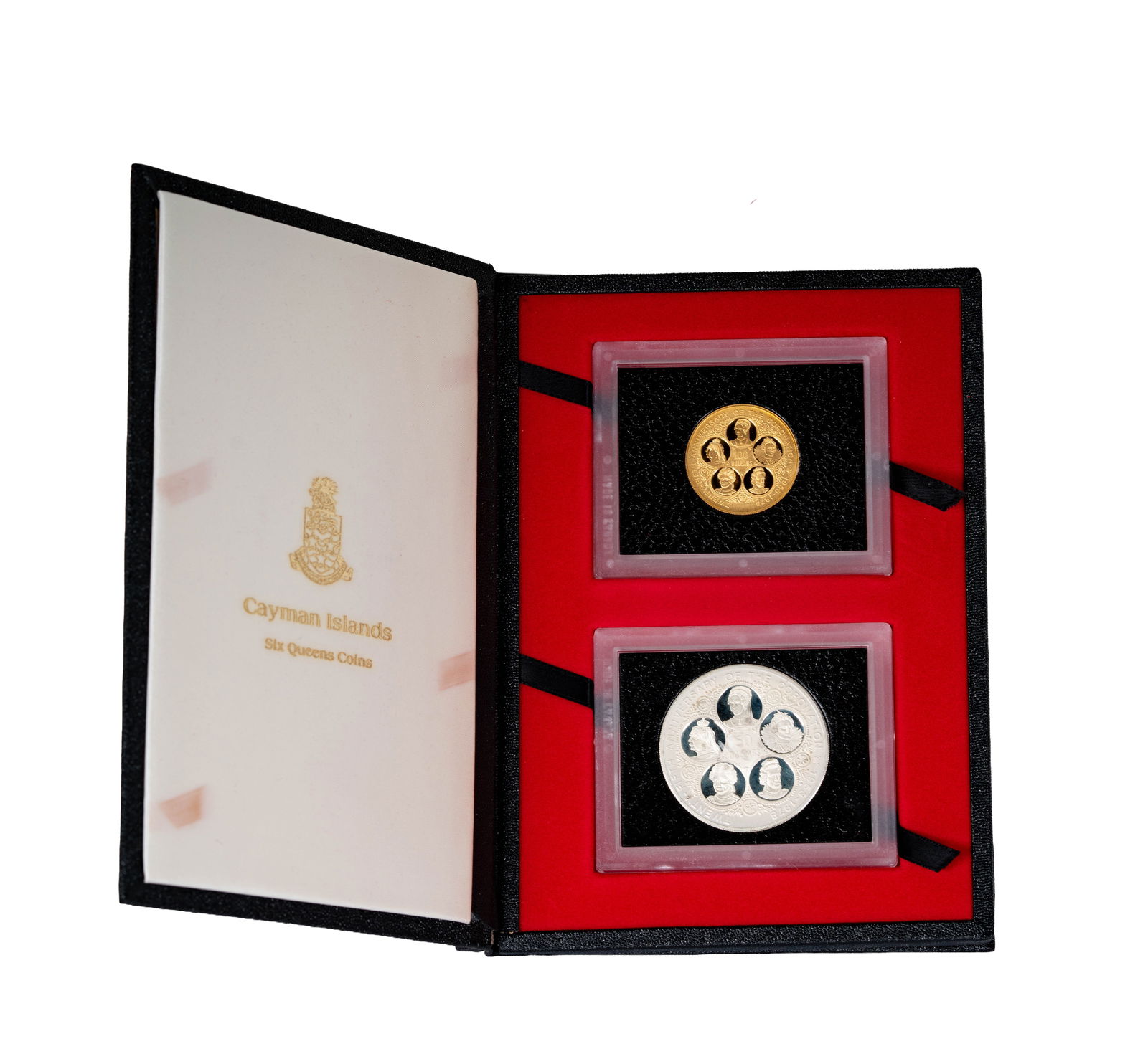 1978 Cayman Islands $100 Gold Coin and $50 Silver Coin: with case and papers