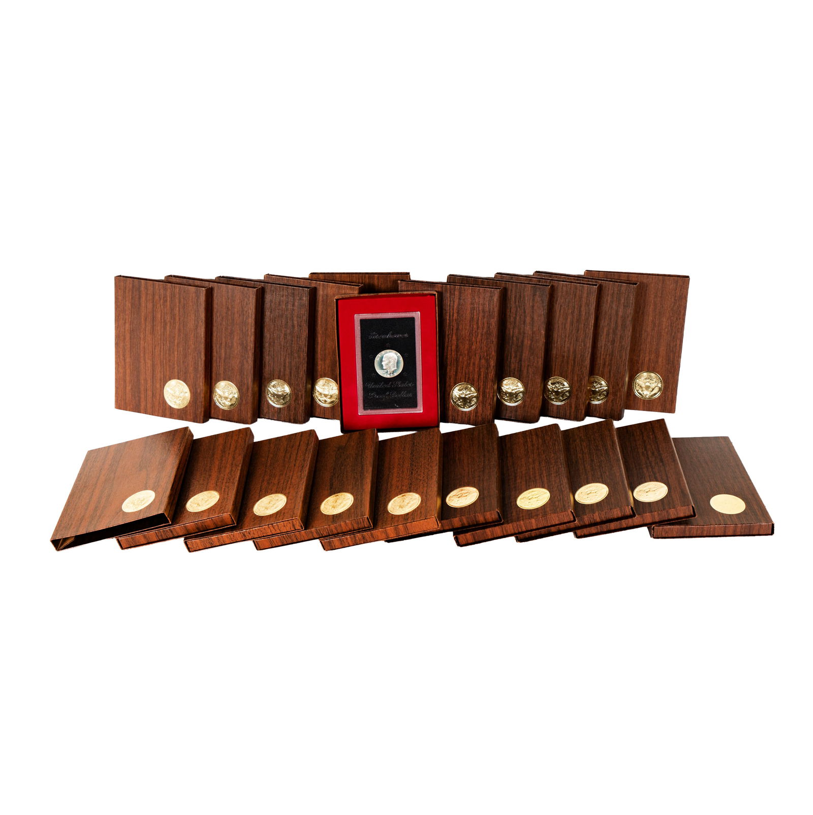 Collection of 20 Eisenhower Proof Silver Dollars: 5-1971, 5-1972, 5-1973, 5-1974