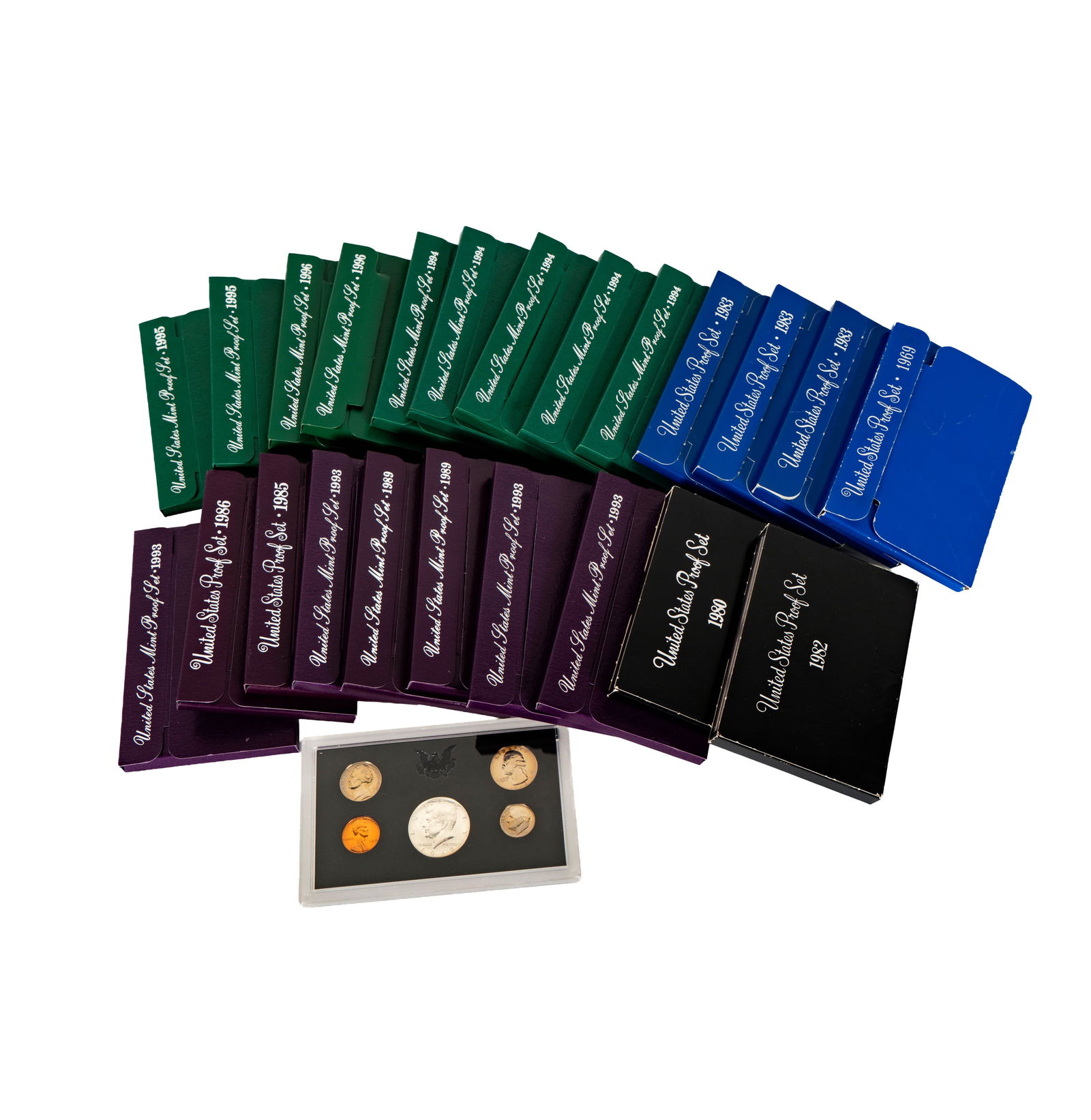 Collection of 24 United States Proof Sets (1 of 9)