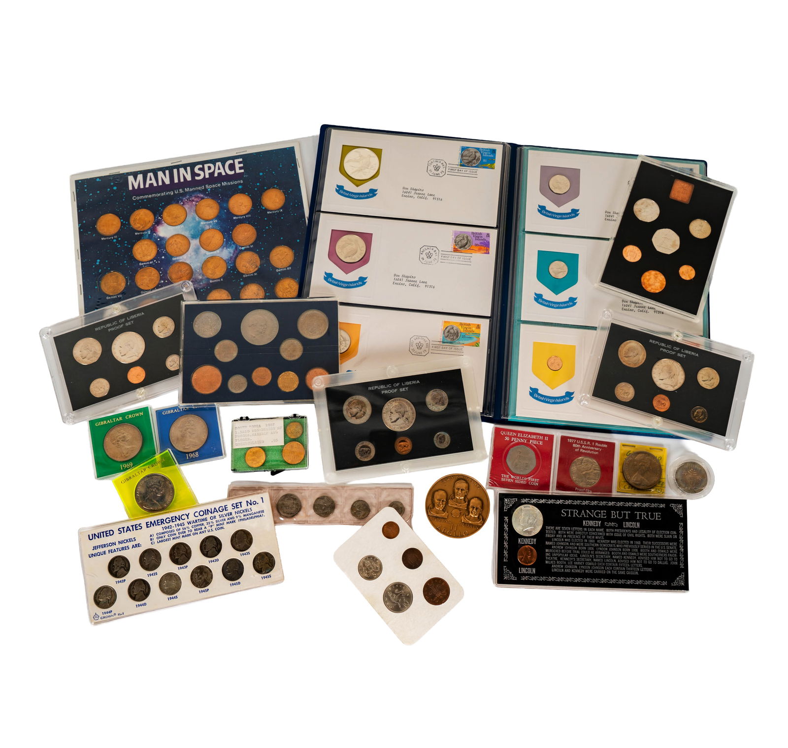 Box of World Coins, Medals and Tokens (1 of 12)