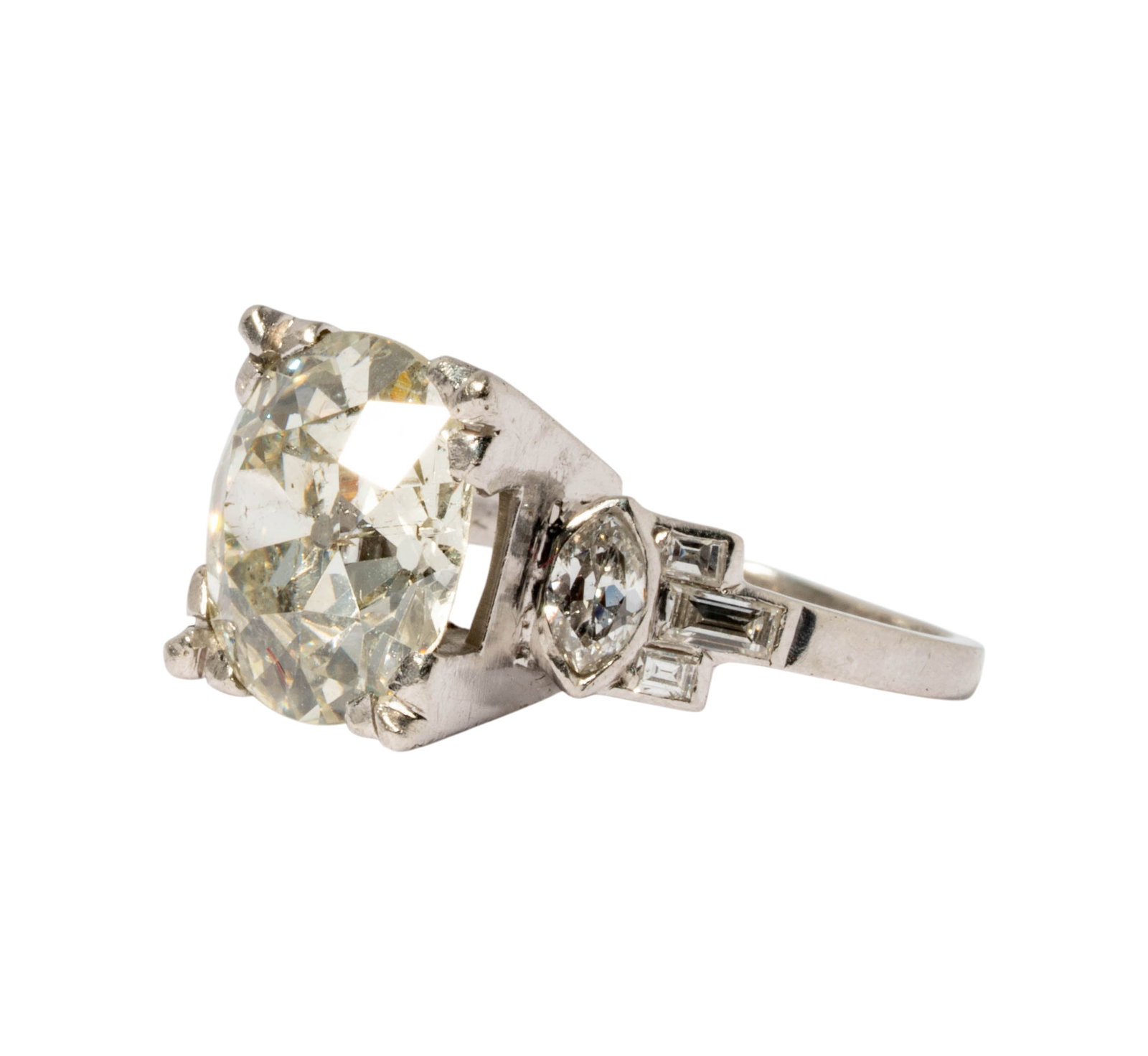 Antique Platinum Diamond Ring (1 of 11)