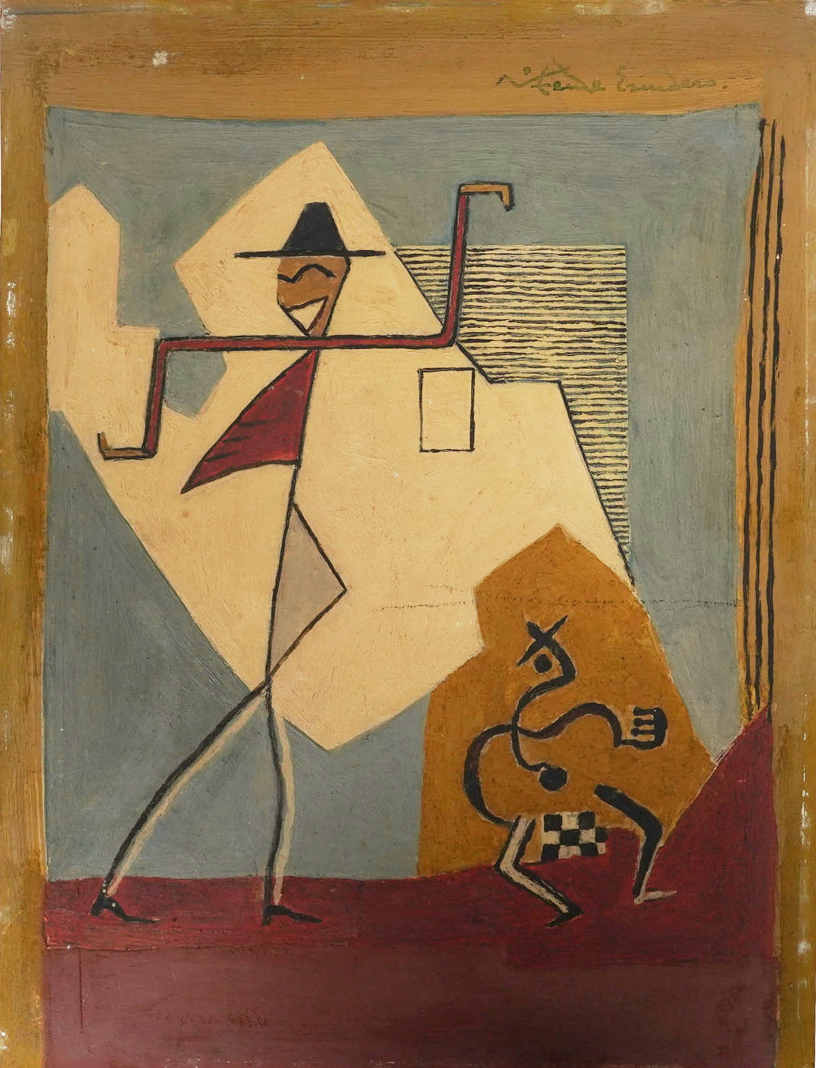 Vicente Escudero (1892-1980), Abstract: oil on board, signed, 12 x 9 in.