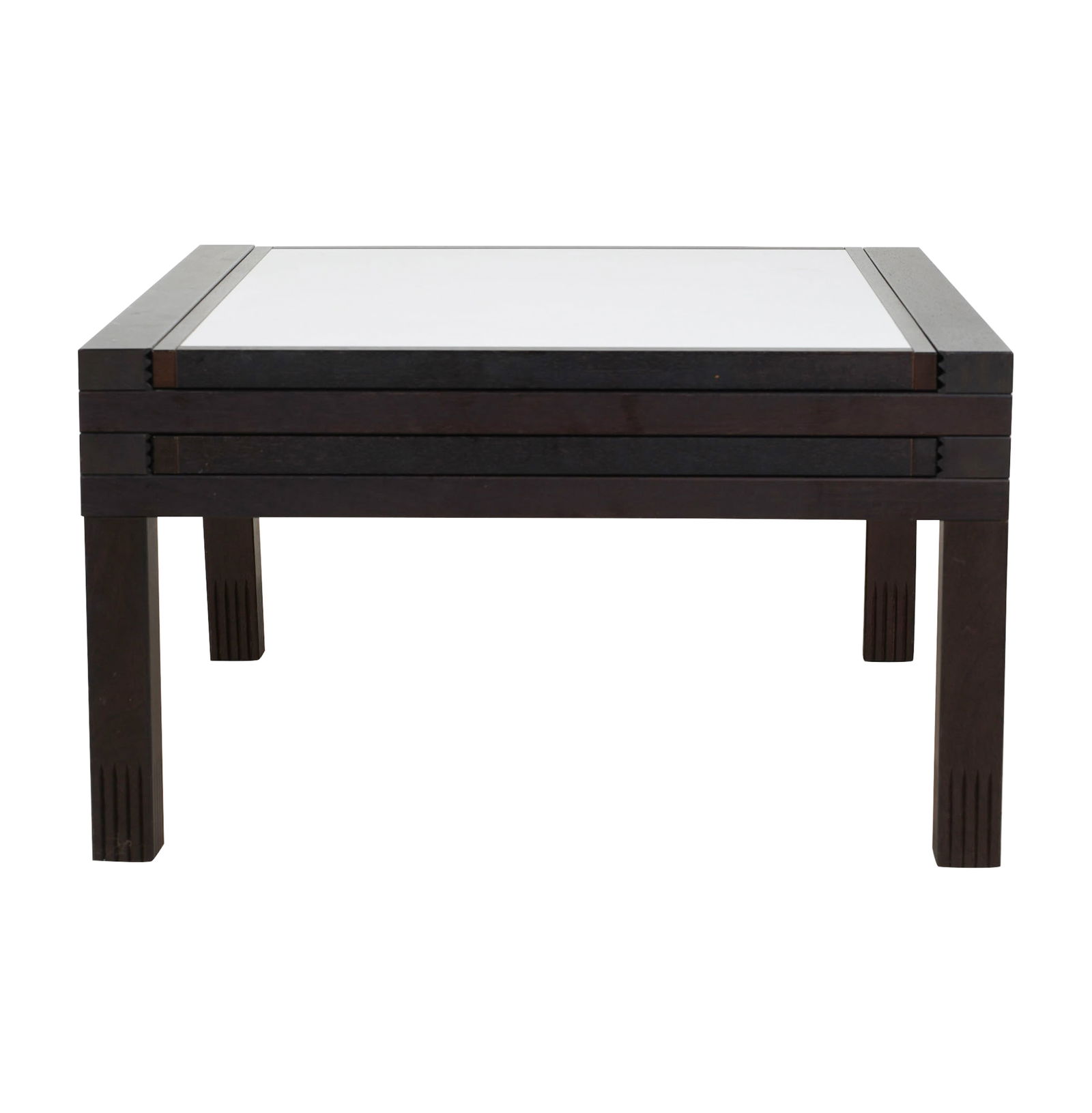 Bernard Vuarnesson, Hexa Coffee Table: the top expandable on each side, unsigned, closed: 16 x 27 1/2 x 27 1/2 in.