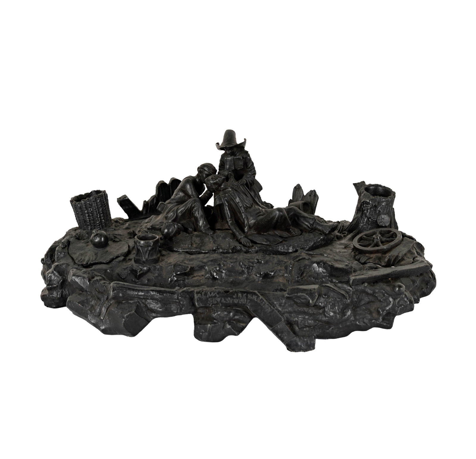 Desk Set after Evgeni Lanceray: 5 x 12 x 8 in