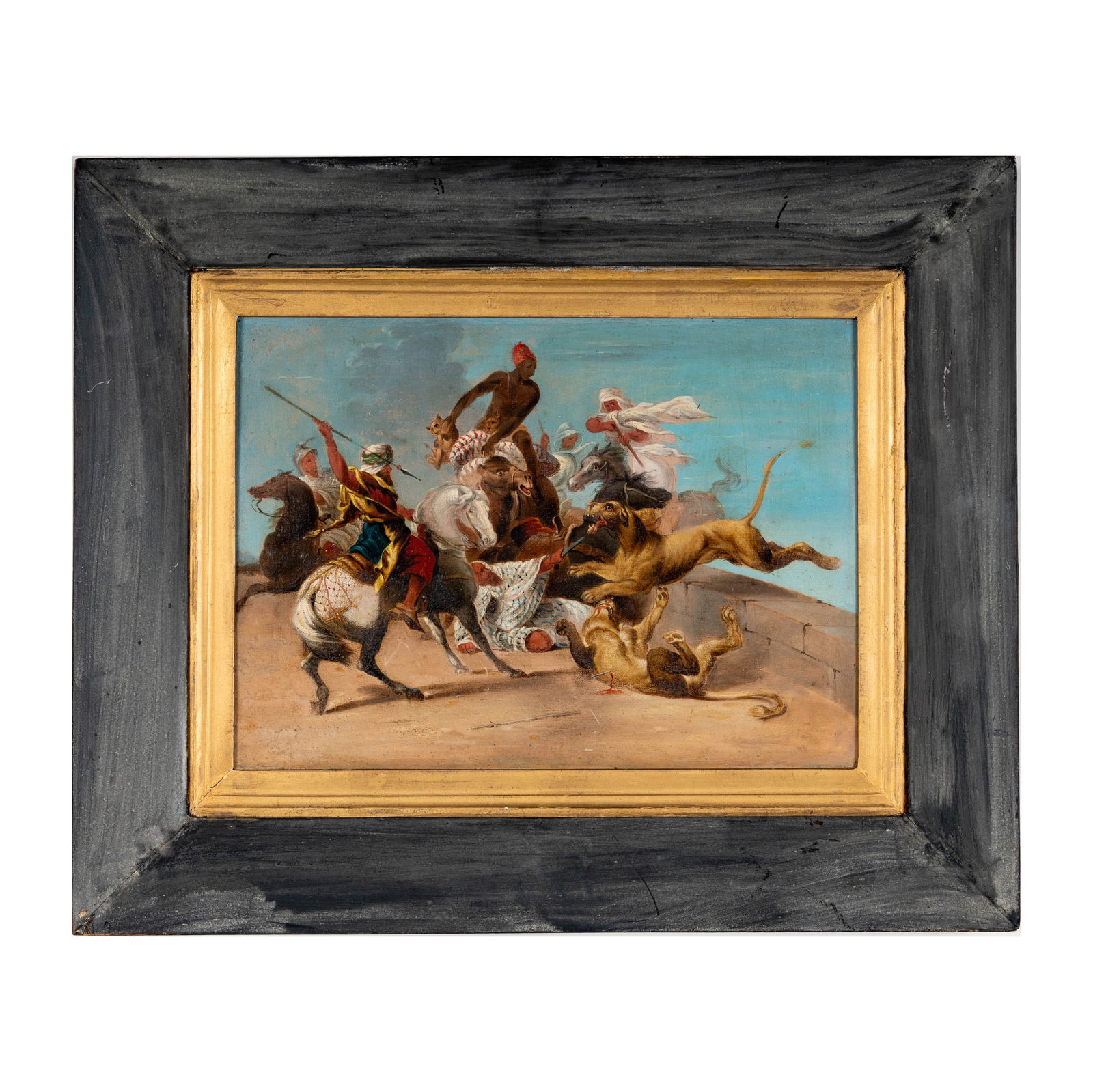 Orientalist School, Lions Attacking - 2