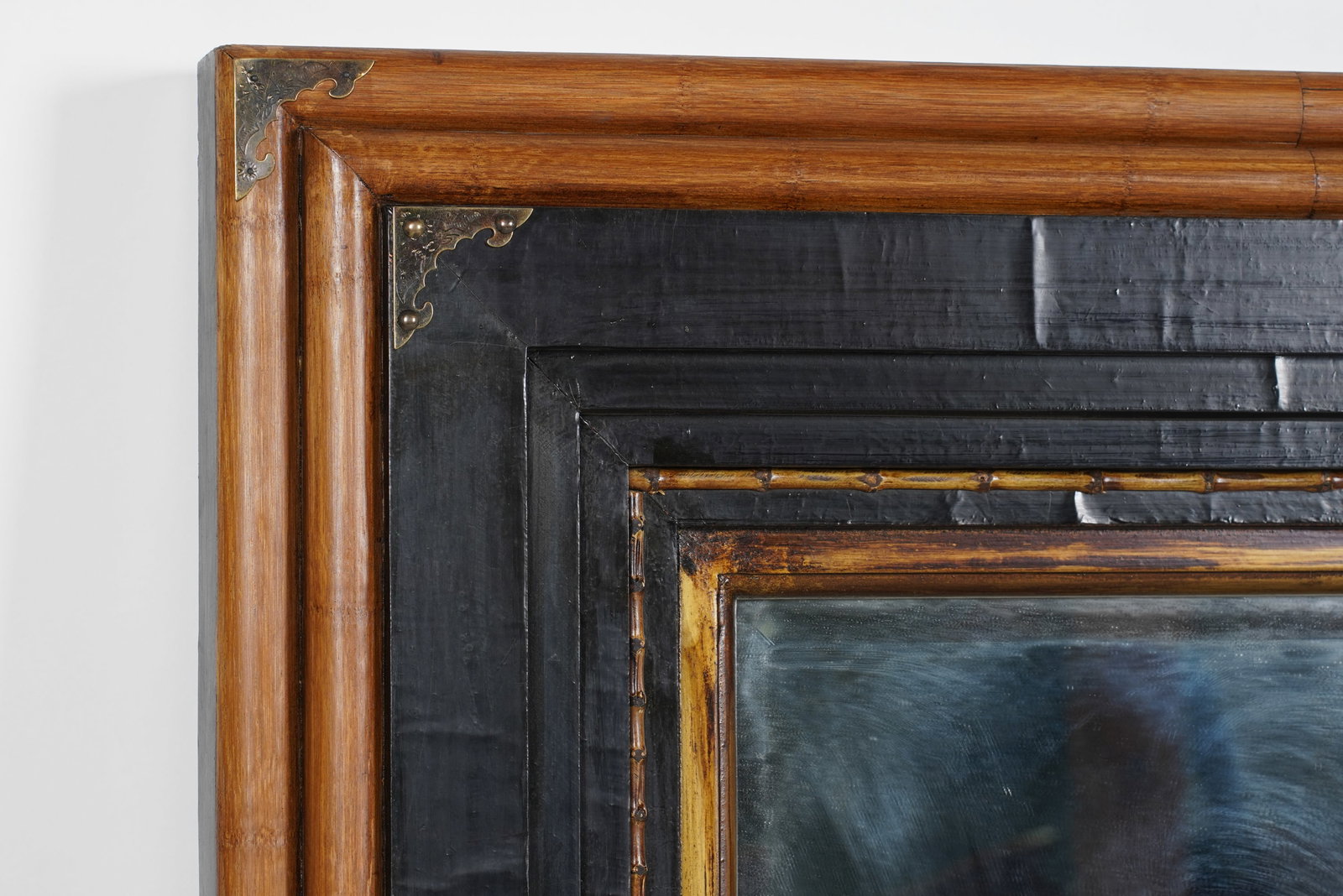 Pair of Ebonized Rectangular Mirrors - 9