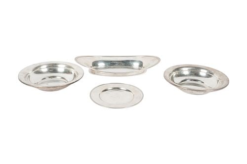 Group of Four American Sterling Dishes: including Gorham and International Silver Co.; each marked "sterling", approximately 1,003 grams total