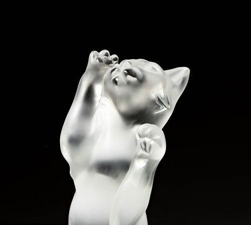 Two Lalique Cat Sculptures - 2