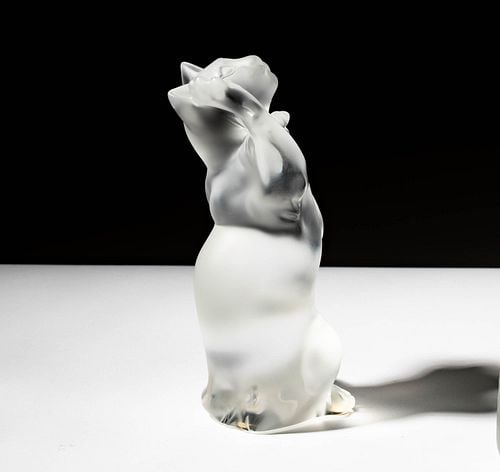 Two Lalique Cat Sculptures - 6
