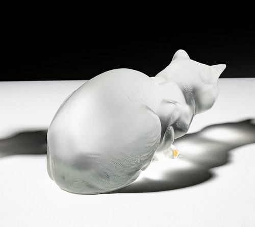 Two Lalique Cat Sculptures - 7