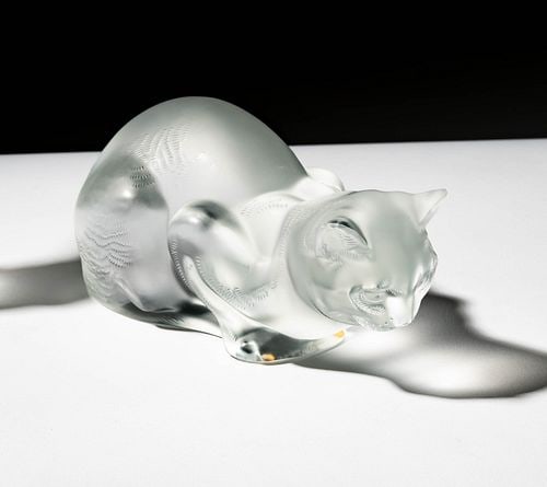 Two Lalique Cat Sculptures - 9