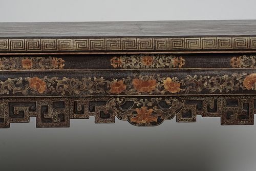 Chinoiserie Deocrated Console Table - 3