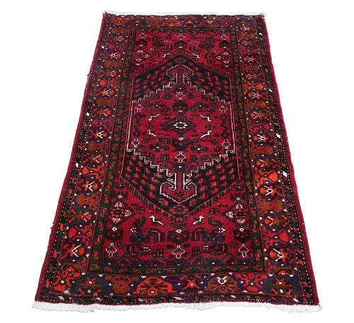 A Persian Rug 4'2" x 7'4": 4'2" x 7'4" 4'2" x 7'4"
