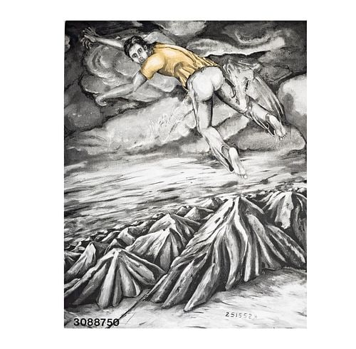 Jonathan Borofsky (b. 1942), I Dreamed I Could Fly No. 3088750: color lithograph with embossing, 1990, ed. 14/20, signed and numbered in pencil in lower margin, published and printed by Gemini G.E.L., Los Angeles, frame: 42 x 52 in.