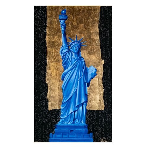 Christian Lassen (b. 1949), Statue of Liberty: lithograph, ed. CE (Collector's Edition) 2/50, hand-signed and numbered, sight: 36 x 21 in., frame: 50 x 35 in.