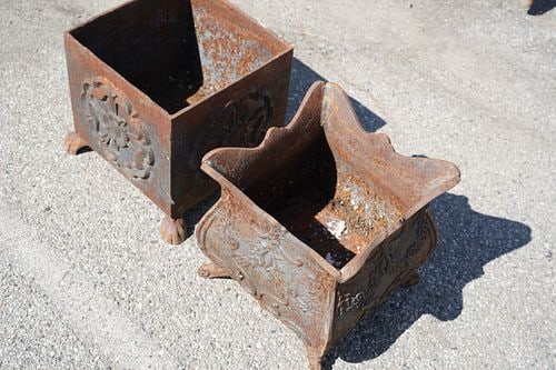 Two Iron Planters - 2