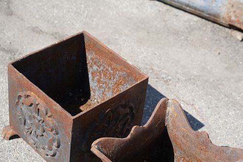 Two Iron Planters - 3