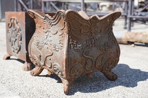 Two Iron Planters - 5