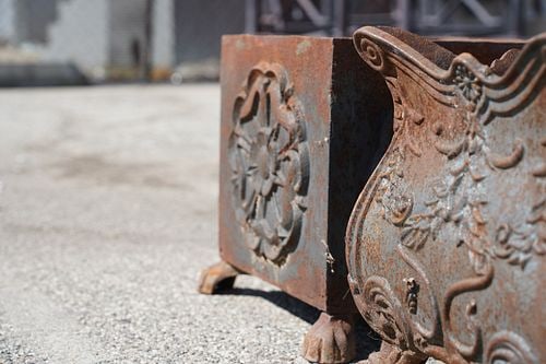 Two Iron Planters - 6