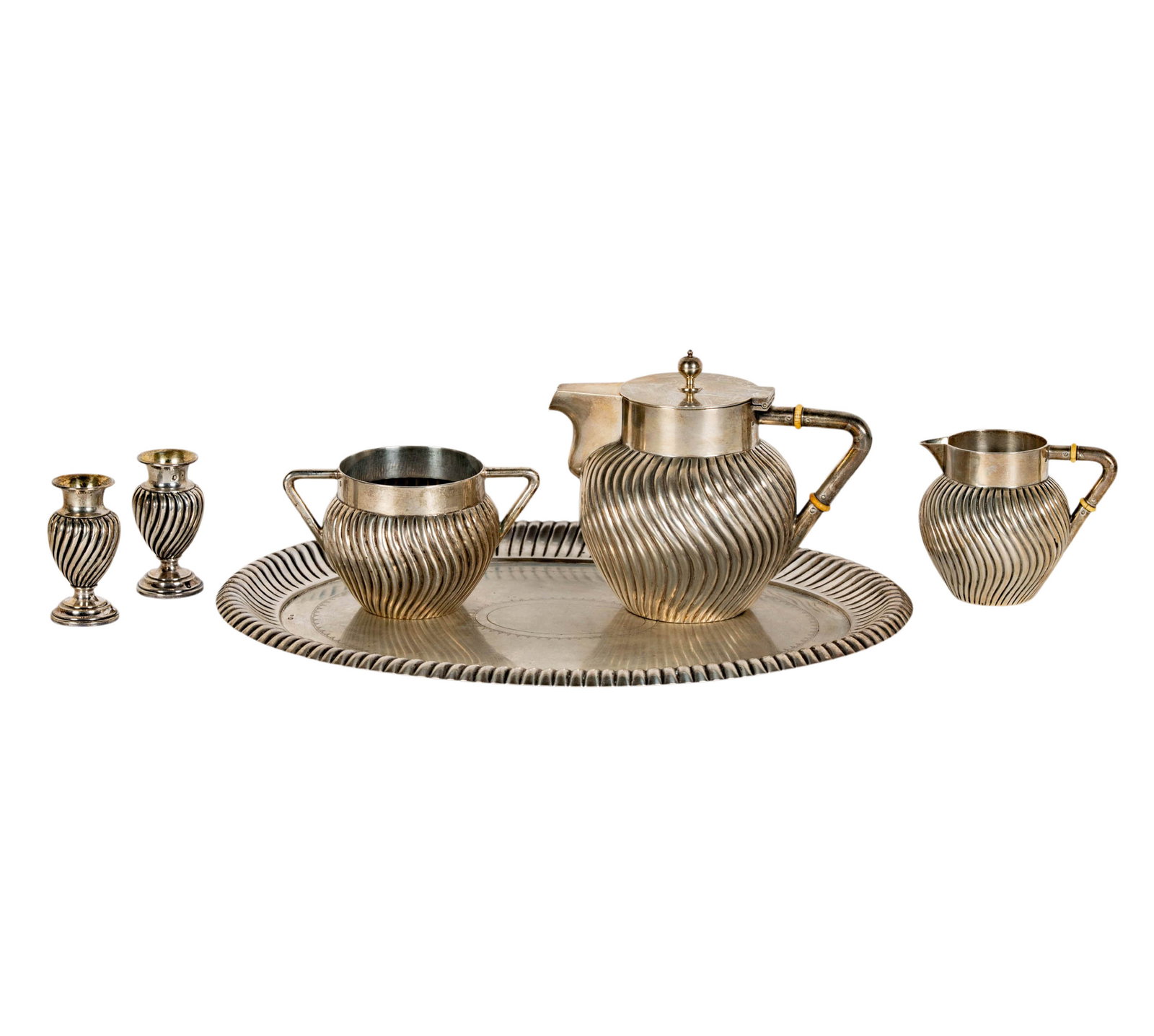 Austrian .800 Silver Six-Piece Tea Service (1 of 20)