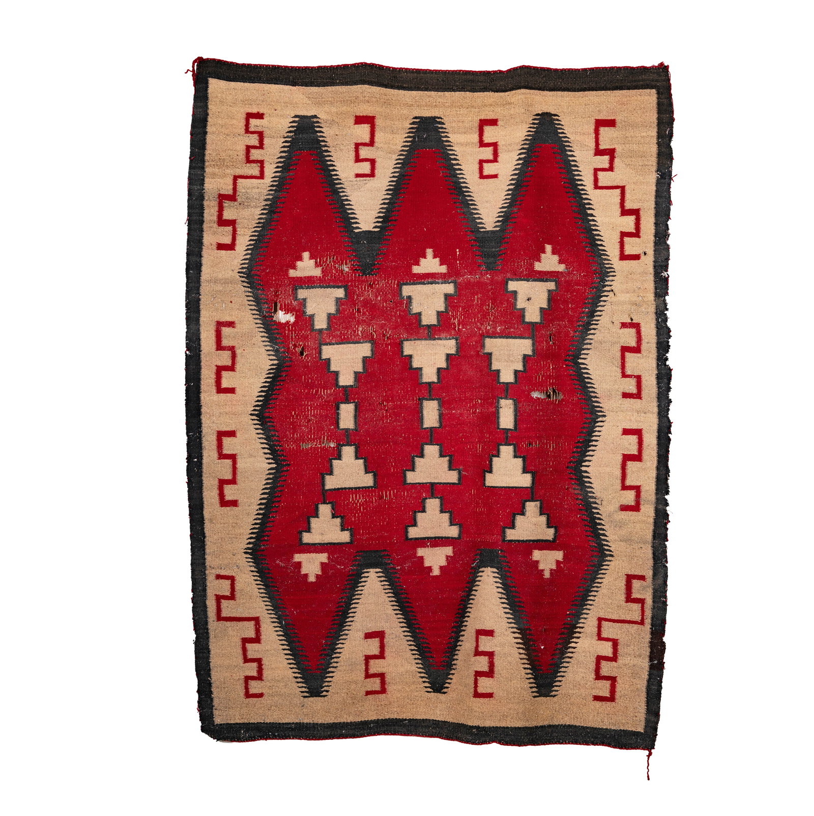 Vintage Navajo Blanket 3'3" x 4'5" (1 of 15)