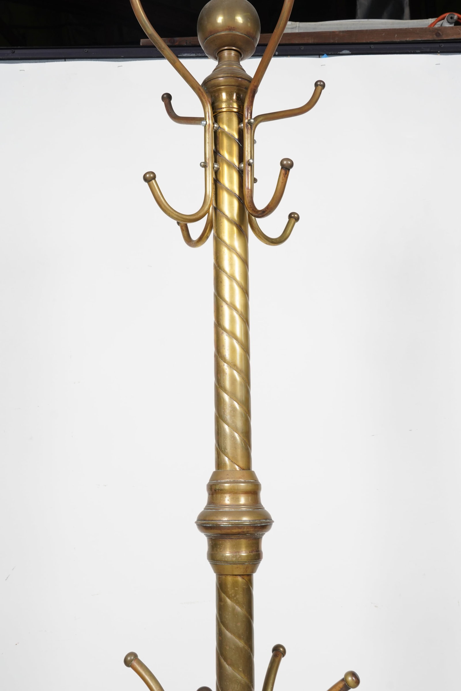 Brass Coat Rack - 8