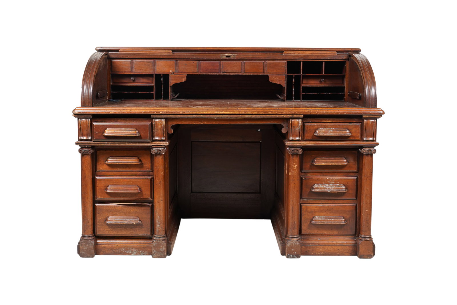 Otto Natzler's Oak Rolltop Desk (1 of 12)