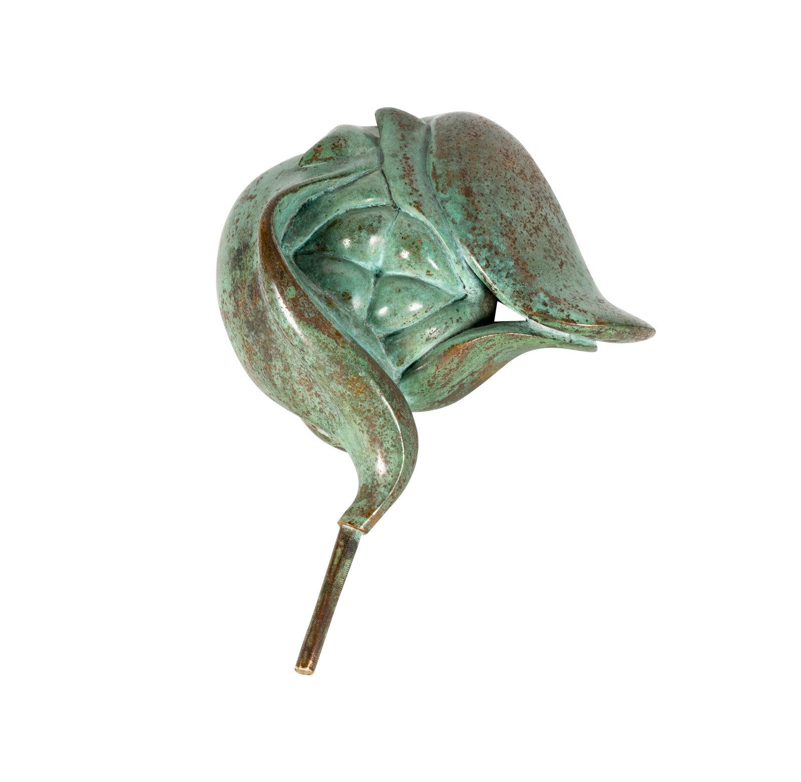 Gail Natzler (1940 – 2025), Mid-Century Abstract Sculpture: patinated bronze, unsigned, 10 x 7 in. (25.4 x 17.8 cm.) Provenance: The Los Angeles Estate of Otto and Gail Natzler, the personal residence of Otto and Gertrud Natzler Los Angeles