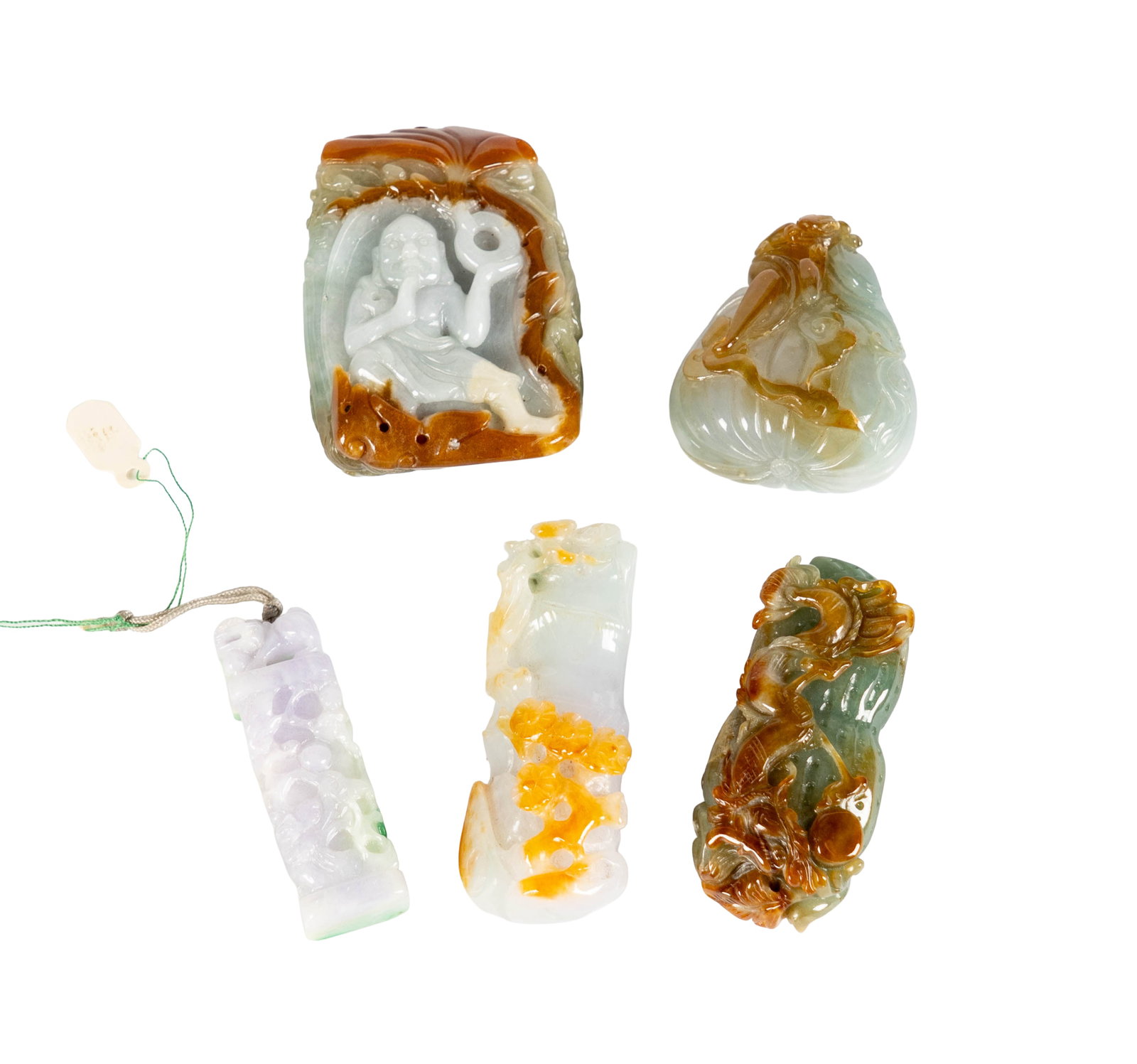 Five Chinese Jade Carvings (1 of 9)