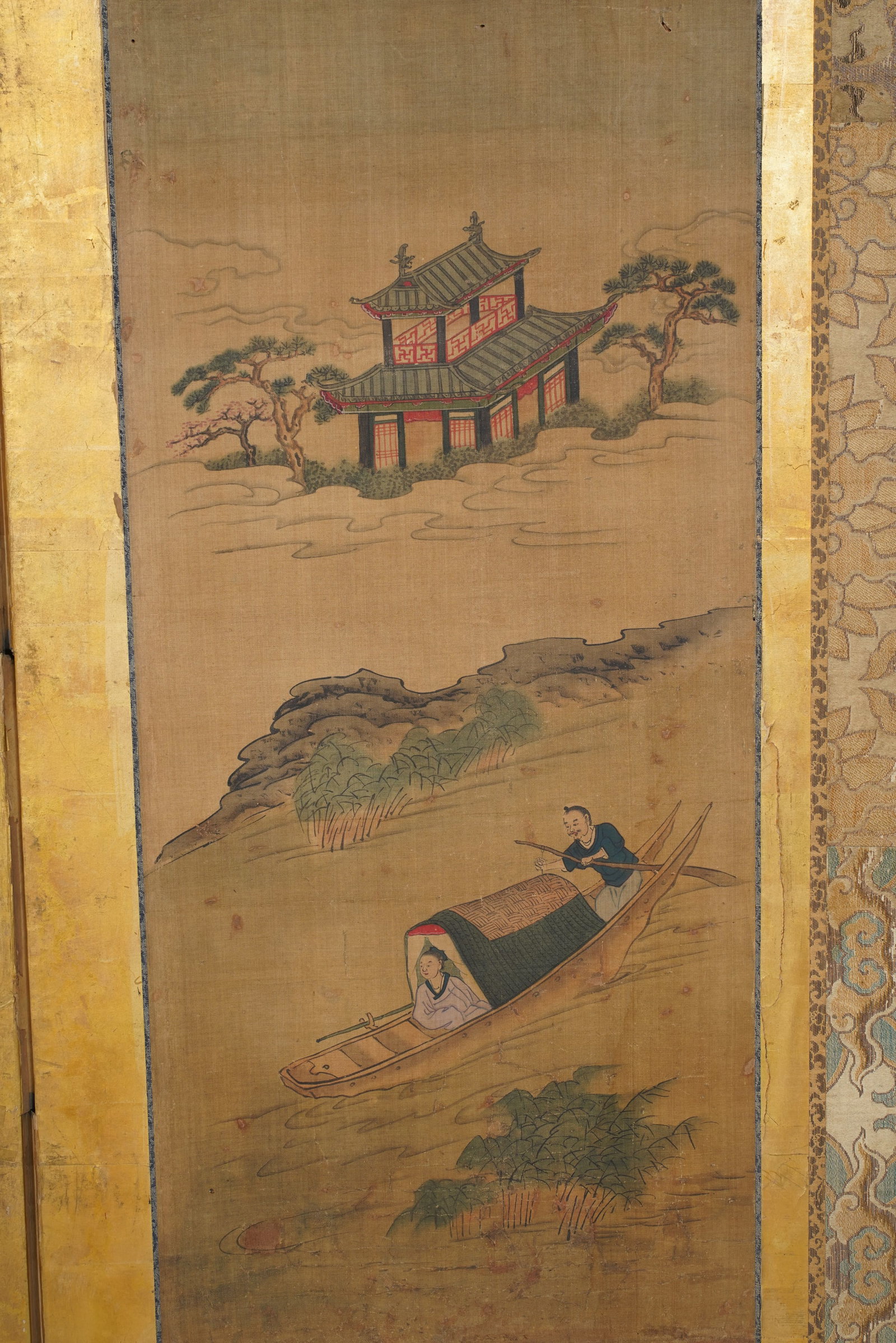 Chinese Four-Panel Screen - 7