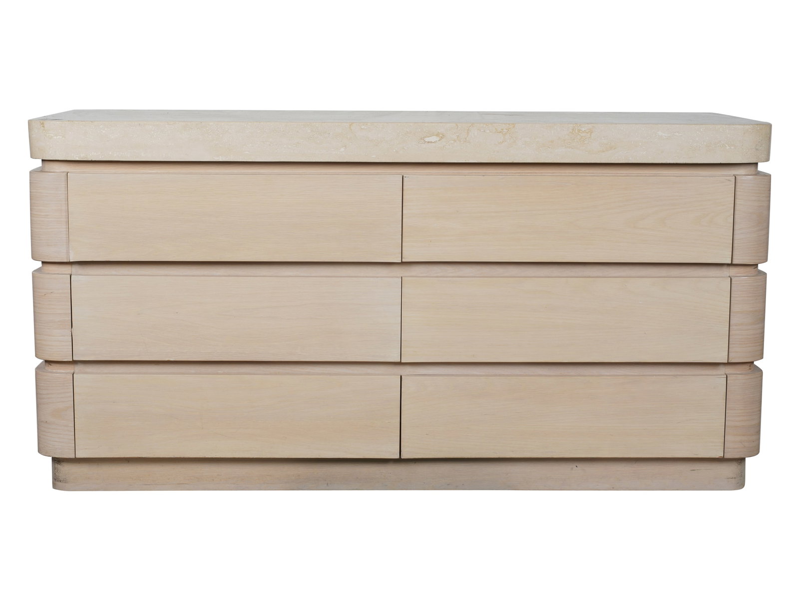 Travertine-Top Six-Drawer Dresser (1 of 10)