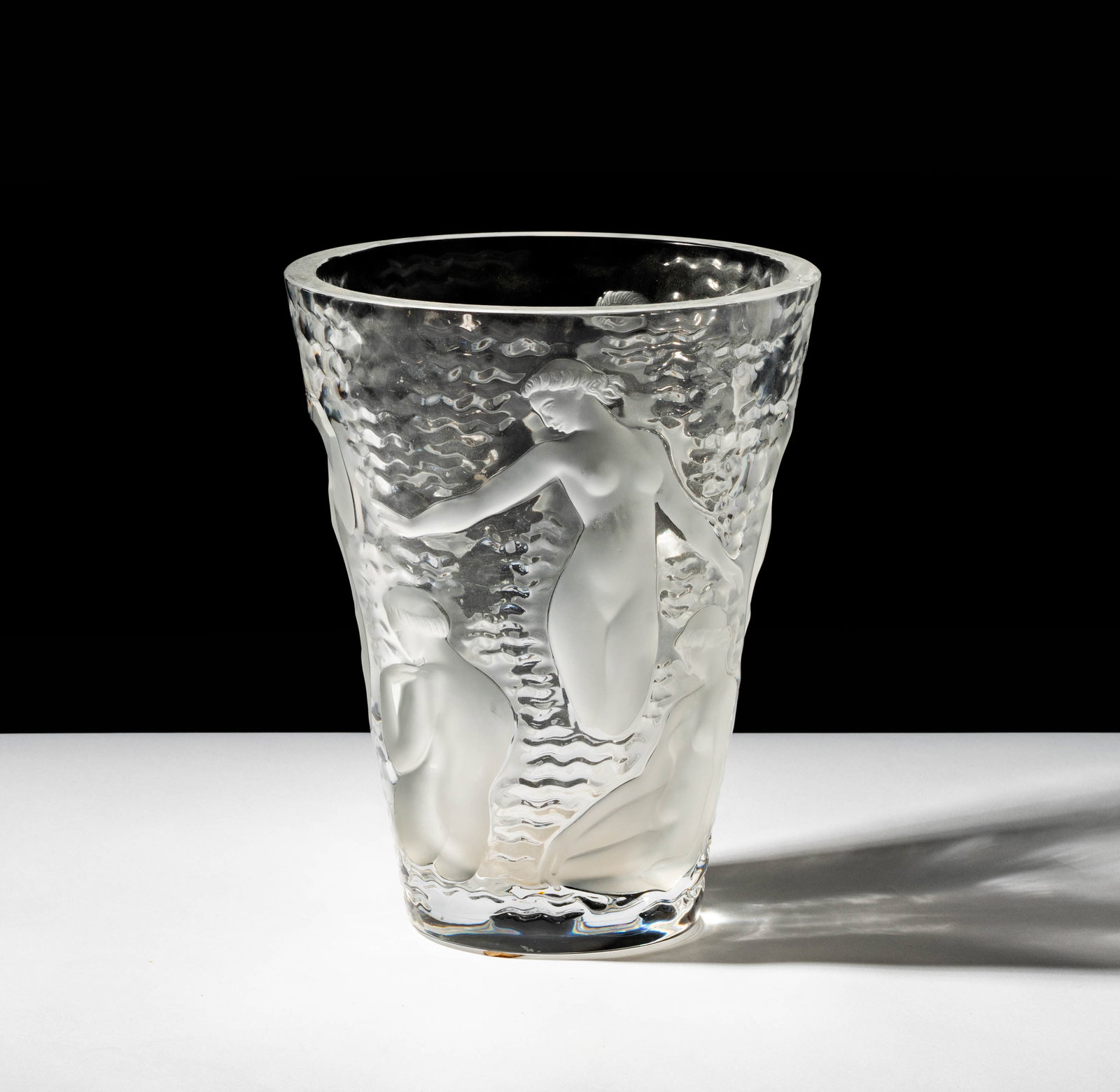Lalique Ondines Molded Glass Vase (1 of 10)