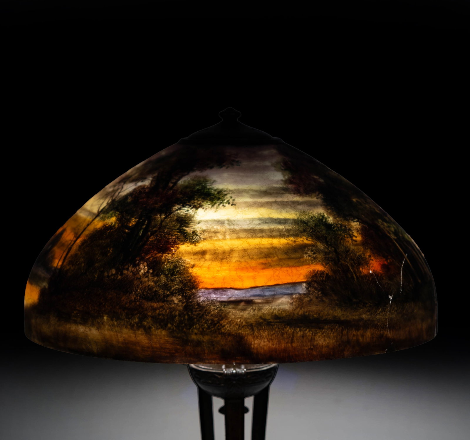 Handel Reverse Painted Table Lamp - 12